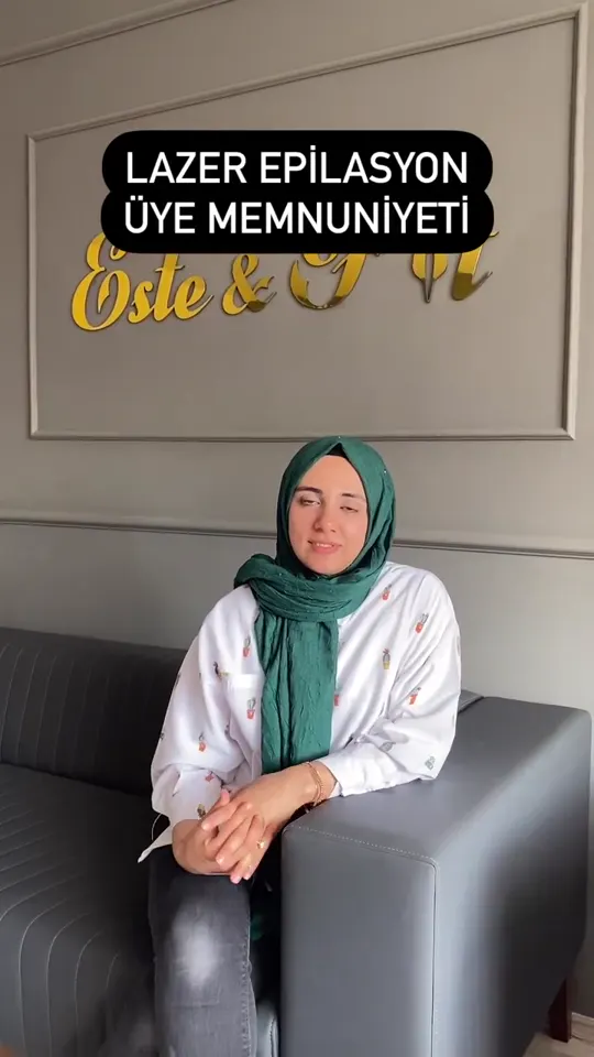 Lazer epilasyon seanslarını tamamlayan bir müşteri deneyimini anlatıyor